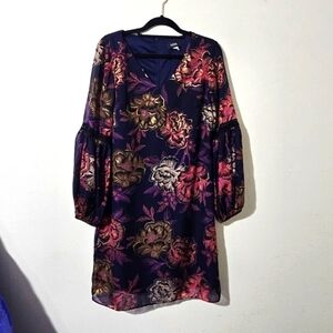 MSK Chiffon Floral Dress